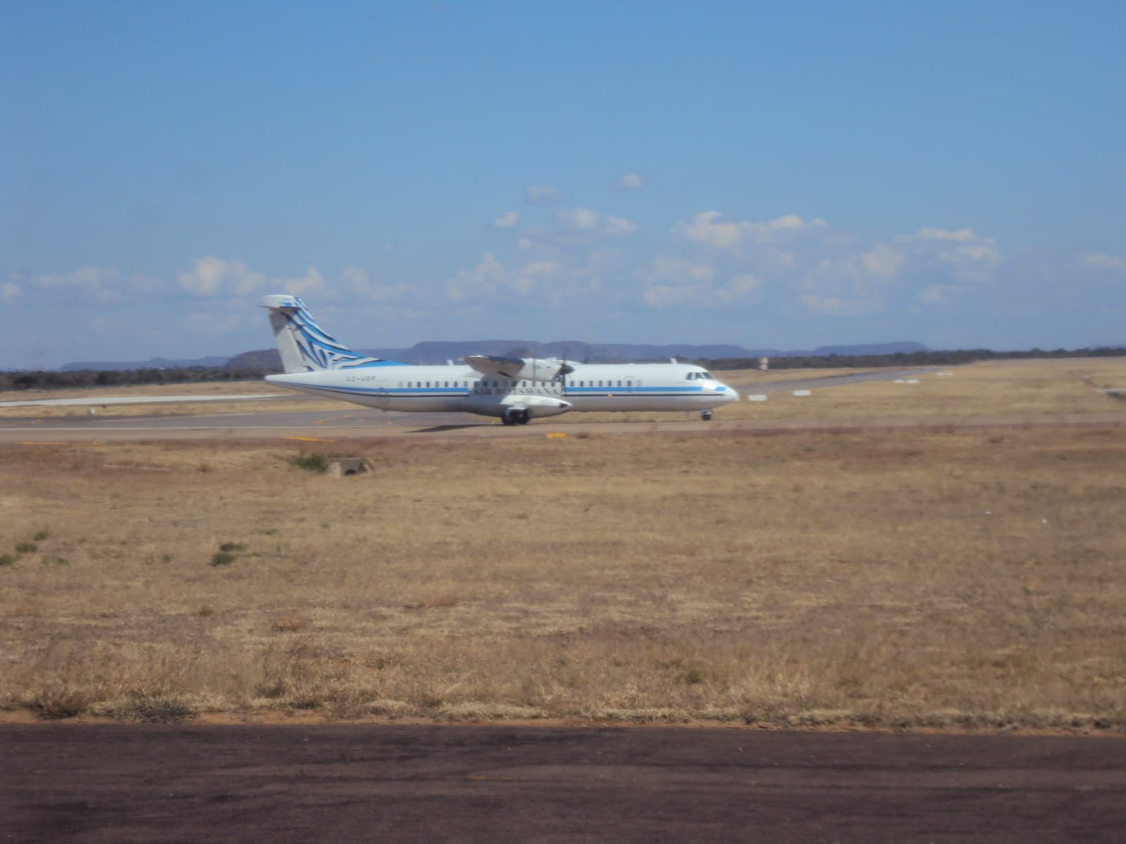 An Air Botswana aircraft at Gaborone airport